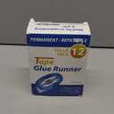 Tmol 12 Pack Scrapbook Tape, 26 Ft x 0.31 in Double Sided Tape Roller, Permanent Adhesive Tape Dispenser Runner, Photo-Safe Glue Tape Roller for Scrapbooking, Crafts and Arts Projects, Smooth & Clean