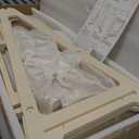Kids Clothing Rack with 6 Hangers - Wooden Montessori Toddler Clothes Rack