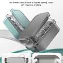 Adults Bento Box with Insulated Lunch Bag, 74oz Capacity 3 Stackable Leak-Proof Bento Box Built-In Utensil and Sauce, PFAS & BPA-Free, Microwave & Dishwasher Safe (Dusk Gray)