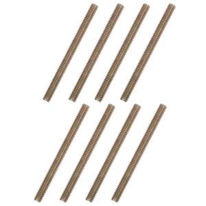 uxcell 8pcs Color Zinc Fully All Threaded Rod 5/16"-18, 4" Length, Carbon Steel Thread Screws for Furniture Mounting Assembly Fastening
