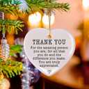 2 x Jocidea Thank You Keepsake - Ceramic Heart Keepsake - Thank You Gift & Appreciation Present (You Are Truly Appreciated)