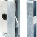 Prime-Line E 2079 Mortise Lock, 3-7/8 In. Mounting Holes On Center, Aluminum Housing, 45 Degree Keyway, Round Faceplate (Single Pack)