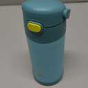THERMOS FUNTAINER Water Bottle with Straw - 12 Ounce - Kids Stainless Steel Vacuum Insulated Water Bottle with Lid, Blue/Green