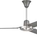 Craftmade UT56TBNK3MR Utility 56" Ceiling Fan with Wall Control, Titanium/Brushed Polished Nickel