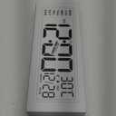 XREXS 14.5" Digital Wall Clock Battery Operated with Big Digits LCD Screen Display, Large Display Timer with Temperature Date Week Auto DST, Alarm Clock for Classroom, Livingroom, Office