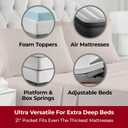 Mellanni Extra Deep King Sheets - 4 PC Iconic Collection Bedding - Hotel Luxury, Ultra Soft, Cooling Bed Sheets - Wrinkle, Fade, Stain Resistant (King, Tan)