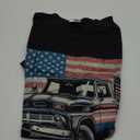American Flag Pickup Truck Vintage 4th Of July USA Patriotic T-Shirt XL