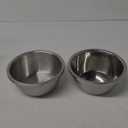 2 PCS 304 Stainless Steel Colander Strainers 5QT Metal Strainer With Mixing Bowl Large Colander For Kitchen Rice Washer Strainer Bowl for Washing Vegetables, Fruit, and Rice, Dishwasher Safe