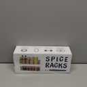 Magnetic Spice Rack For Refrigerator, Magnetic Fridge Shelf For Kitchen, Magnetic Shelf For Fridge Space Saving Black 4 Pack With Magnetic Paper Towel Holder