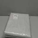 NICETOWN Snowbound Vintage Linen 100% Blackout Curtains for Living Room, Thermal Insulated Curtains 90" Long, Noise Reducing Window Treatment Drapes for Home Cinema, 52" Wide Per Panel, Set of 2