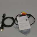 Tengchi RCA to HDMI Converter, Composite to HDMI Adapter Support 1080P PAL/NTSC Compatible with PS one, PS2, PS3, STB, Xbox, VHS, VCR, Blue-Ray DVD Players