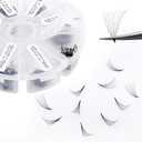 Premade Fans Short Stem 500 PCS 10D Eyelash Extensions 0.07mm C/D Curl 13-20mm Mixed Length WENDY LASHES Russian Volume Pre-made Lash Extension (500PCS-10D-0.07-D, 13-20mm mixed tray)