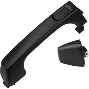 APPERFiT Exterior Door Handle w/End Cap 25957909 25957911 Black for Front or Rear Door, Left Driver or Right Passenger Side Compatible with Hummer H3 H3T 2006 2007 2008 2009 2010 Door Parts