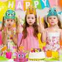 9 Pcs Dinosaur Party Hats for Kids 9 Styles Dinosaur Hats Birthday Party Decorations Dino with Elastic Ropes Headbands Crown for Halloween Kids Birthday Decoration Supplies