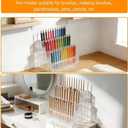 144-Slots Pen Holder for Craft Shows,3-Tier Acrylic Pen Display Stand Holders for Vendors,12mm Beadable Pens Display Beaded Pens Organizer Paint Brush Storage Makeup Brush Rack for School Essentials