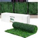 Artificial Boxwood Roll Panels UV Protected for Outdoor Use 33 SQF (Light Green Roll)