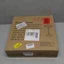 Small Round Side Table, Coffee Drink Table for Small Spaces, Modern Night Stand with Metal Leg, Weighted Iron Base Pedestal Round End Tables for Living Room, Bedroom, Narrow Corners,Sofa Couch (Rustic Brown)