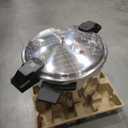 IMUSA USA A417-80807 16Qt Jumbo Stovetop Pressure Cooker with Regulator and Side Handles, Silver