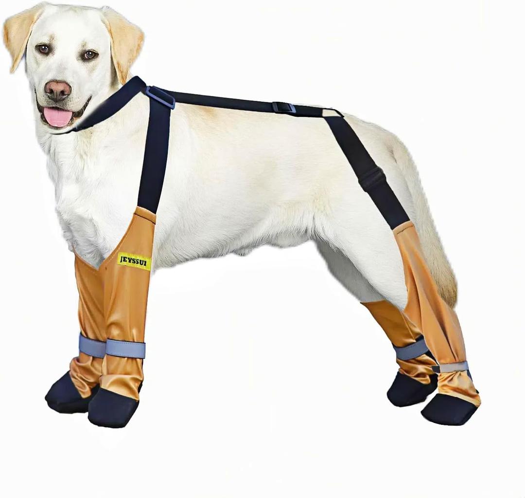 Dog Snow Boots,Dog Booties with SuspendersDirty-Proof Dogs Boots for Snow and Cold Outdoor (XL)