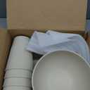 18pcs Wheat Straw Dinnerware Sets HXYPN Unbreakable Reusable Dinnerware Set Kitchen Cups Plates and Bowls Sets Dishwasher Microwave Safe Plates