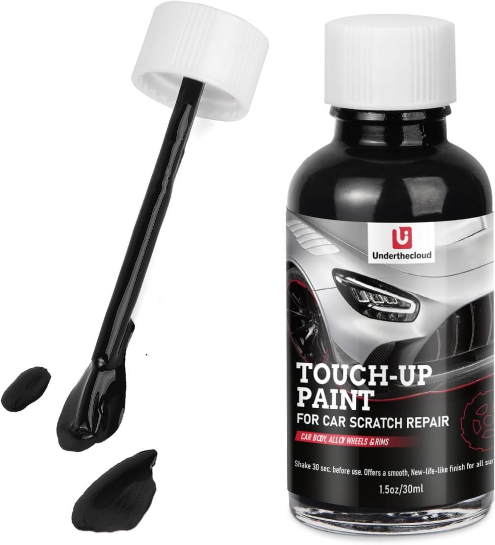 Black Touch Up Paint for Cars, Color Accurate Car Touch Up Paint, Professional Automotive Scratch Repair, Lasting Auto Scratch Remover, Quick Dry Easy to Use 1.5oz