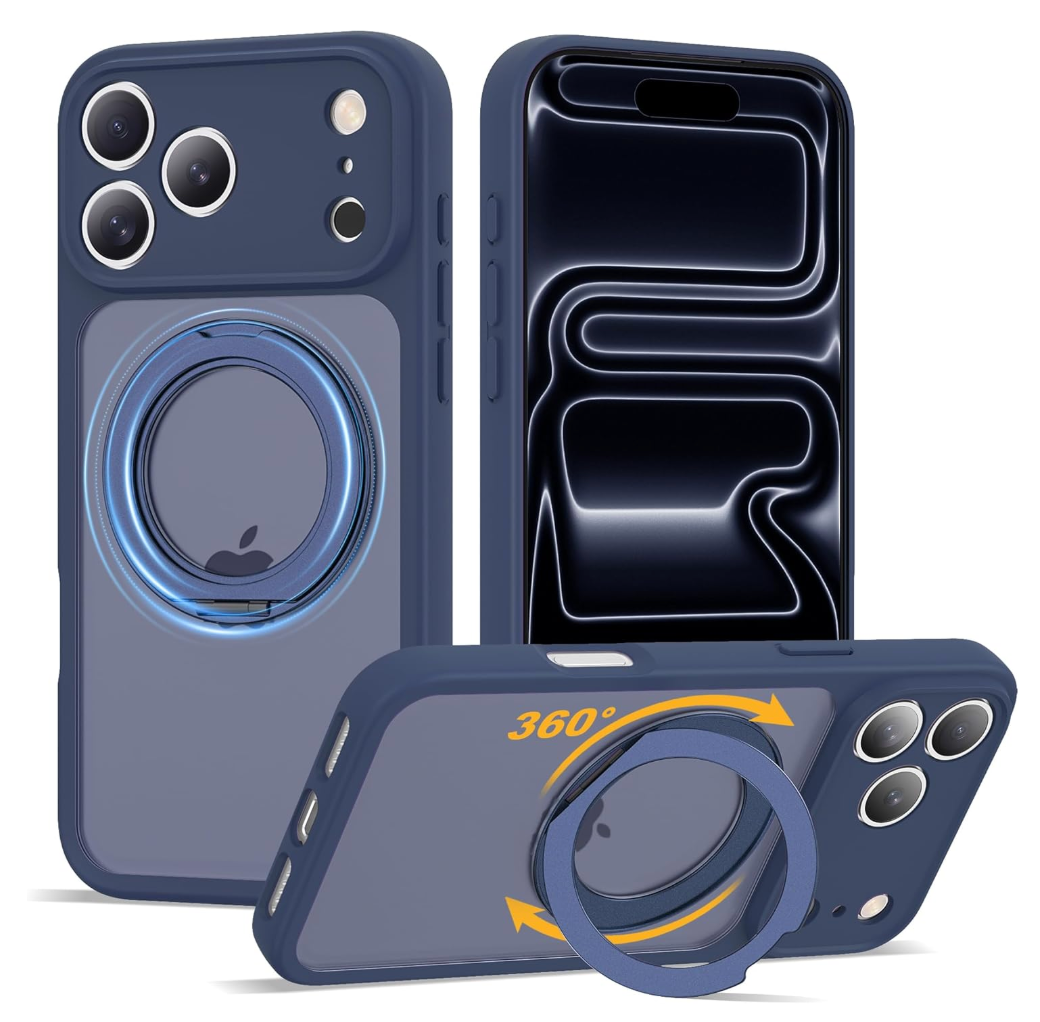 CIITOZI Compatible with iPhone 17 Pro Max Case with Magnetic Ring Stand [Compatible with Mag-Safe] [Military-Grade Protection] 17 Pro Max Phone Case 6.9",Blue