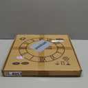 Large Modern Metal Wall Clocks Rustic Round Nearly Silent Little Ticking Battery Operated Roman Numerals Clock for Living Room/Bedroom/Kitchen Wall Decor-(Black, 47cm) (19 Inch)