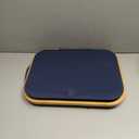 LONBET Laundry Basket with Lid, Made from Breathable Fabric | Aesthetic Clothes Hampers for Laundry with Side Handles & Sturdy Bamboo Frame (26 Gallons - Single, Blue)