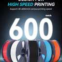 SUNLU Large Spool 5KG High Speed PETG 1.75mm, 3D Printer Filament PETG, Suitable for Printing Large 3D Models, Fit Most FDM Printers, Dimensional Accuracy +/- 0.02mm, 5kg Spool, (Black)