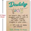 2 x Father To Be Fathers Day Gift, Father's Day Card Gifts for Expectant Dad & Dad To Be, Fathers Day Card Gifts from the Bump Baby