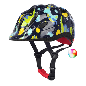 Kids Toddler Bike Helmet, Adjustable Boys Girl Helmets from Baby to Children(Age 1-8), Multi Sports for Bicycle Skate Scooter with LED Light XS