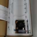 EDISHINE LED Corner Floor Lamp, 57.5" Minimalist Dimmable Sleek Light, Adjustable Height, Tall Floor Lamps for Living Room, Bedroom, Office, 3000K Warm White Light, White