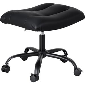 Frassie Adjustable Rolling Foot Rest Stool Ottoman Under Desk Gaming/Office, 20.8 inches x 17 inches x 21.2 inches