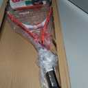 Wilson Federer Adult Recreational Tennis Racket - Grip Size 3 - 4 3/8", Red/White/Black