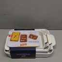 Glad Baking Dish Set, 3pc - Rectangular Stoneware Casserole Dishes for Oven and Microwave - Nesting Bakeware Set with Handles (12'', 10.5'', and 8.5''), Dishwasher Safe (White)