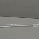 Kenney KN55250 Davenport Ball End Petite Caf Decorative Window Curtain Rod, 28-48" Adjustable Length, White Finish, 1/2" Diameter Steel Tube