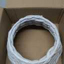 Slsxip 7.5-Inch Mini Christmas Tree Collar, Handcrafted Woven Hyacinth Holiday Rattan Tree Skirt Accessory-White