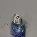 3 Piece Swimsuits Women Bikini Sets Triangle Halter Bathing Suit with Sexy Mesh Beach Cover Up (Large, Tropical Blue Leaves)