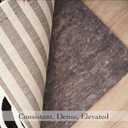 Mohawk Home 5' x 7' Premium Luxury Non Slip Rug Pad 1/4 Thick Dual Surface Felt + Rubber Gripper - Safe for All Floors, Synthetic Fiber, Grey