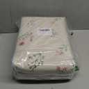 Farmhouse Floral Curtains 96 Inches Long 100% Blackout Living Room Drapes, Linen Blend Bohemian Window Curtain Panels with Tassel Bedroom 2 Panels Thermal Insulated Room Darkening