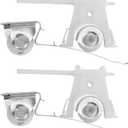 4 Pack Sliding Screen Door Roller Assembly  2 Upper & 2 Lower Rollers, Fits Andersen Part #1997063 & #1997310 (1991 to P), 1-1/4" Nylon Concaved Wheels, Adjustable Replacement.