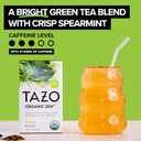 TAZO Organic Zen Green Tea Bags, Caffeine Free Tea with Refreshing Lemongrass & Spearmint, 96 Total Tea Bags (16ct - Pack of 6) (EXP 03/03/28)