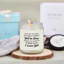 Kosmickiss Valentines Day Gift for Her Him, Lavender Scented Candle, I Love You Anniversary Wedding Gift for Girlfriend Boyfriend Wife Husband, Romantic Birthday Presents