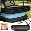 10L0L Golf Cart Front Cargo Basket for EZGO TXT/RXVClub Car DS/PrecedentYamaha G22/G29 - Heavy-Duty Steel Mesh Storage Rack, Gas/Electric Compatible
