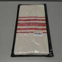 Christmas Table Runner 13 x 60 Inch for Dining Table, Boho dcor Coffee Table Runner with Handcrafted Tassels, red and Beige Stripe Table Runner for Holiday, Winter