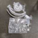 Smart Ceiling Fans with Light and Remote,20'' Low Profile Ceiling Fan with 6-Speed & Dimmable LED, Alexa/APP Home Voice Control, App, Reversible Airflow, App Timer, for Beedroom（White）