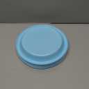 Exquisite Plastic Dessert/ Salad Plates - Solid Color Disposable Plates - 50 Count … (10 Inch, Light Blue)