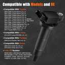 1PCS Ignition Coil Fit for 2002 2003 2004 2005 2006 2007 2008 2009 Toyota Camry Matrix RAV4 Solara Highlander Scion TC xB Lexus HS250h 2.4L Coil Pack Replaces# C1330 UF333