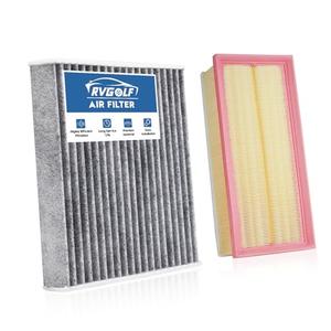 RVgolf Engine+Cabin Air Filters Set Fit for 2018-2026 Volkswagen Atlas 2.0L 3.6L, Atlas Cross Sport 2020-2026 Engine Air Filter VW Atlas Replacement Automotive Accessories CF11643 3QF129620