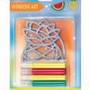 Creativity for Kids Window Art Fun Fruits - Paint and Decorate 2 Suncatchers, Create Your Own Window Art for Kids 2 Pack